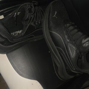 Puma Black Sneakers Sleek and Stylish 10.5 1Timeworn 4 For Allblackshoes work